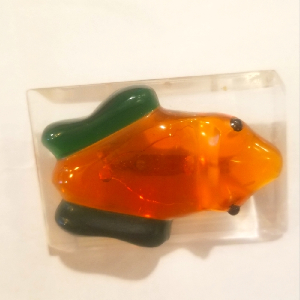 Bakelite Frog Brooch